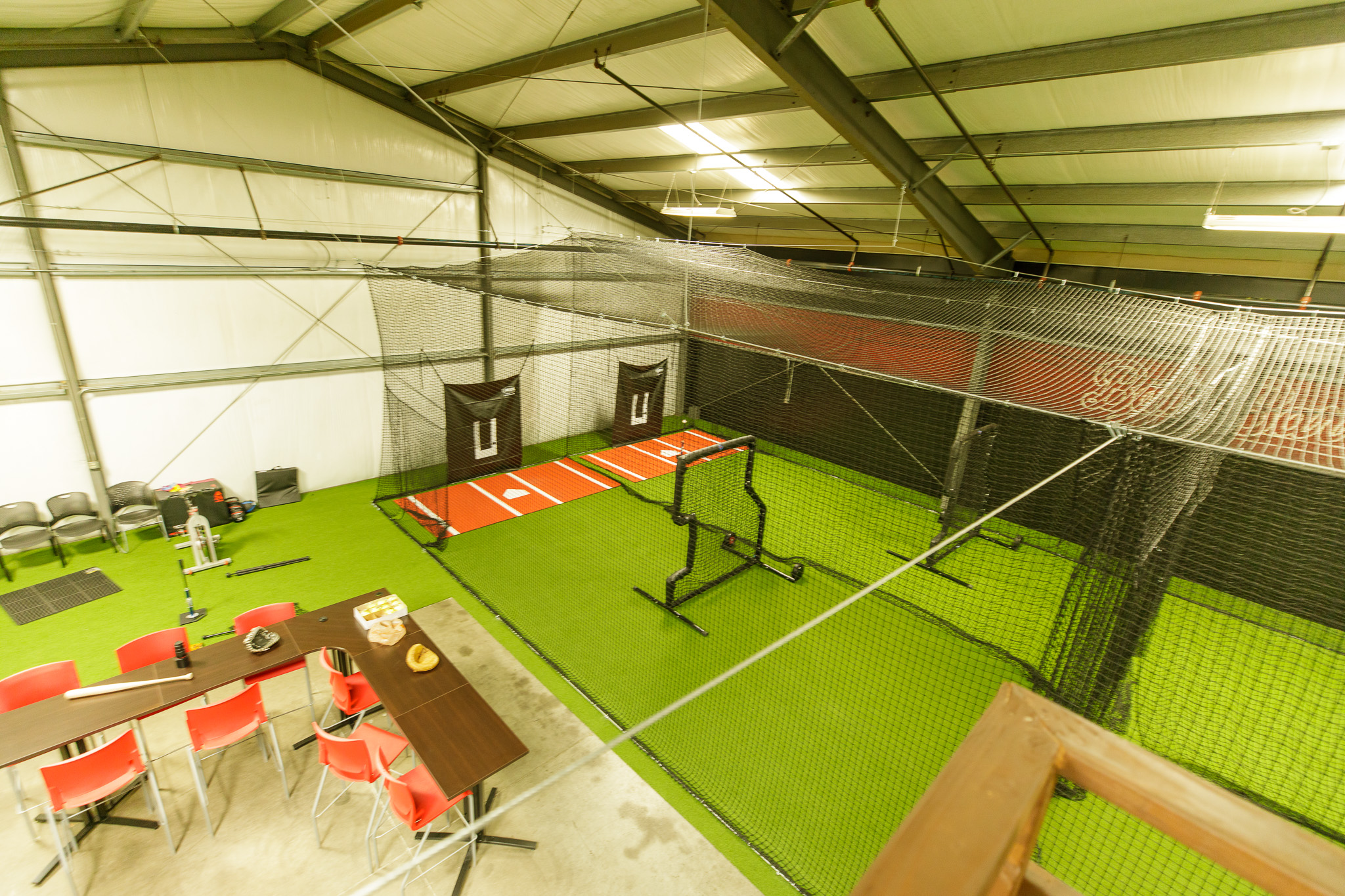 Elevated view of the full facility floor